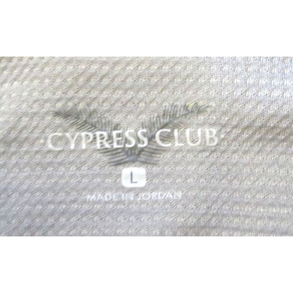 Cyprus Club Men's 1/4 Zip Long Sleeve Golf Shirt Gray Large - Picture 5 of 6
